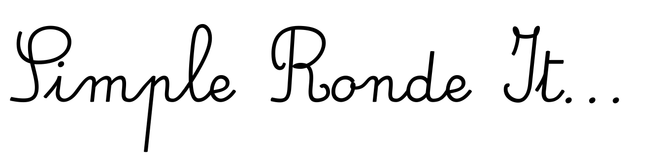 Simple Ronde Italic